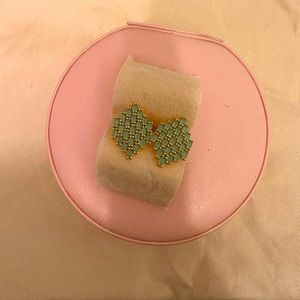 Light green earrings